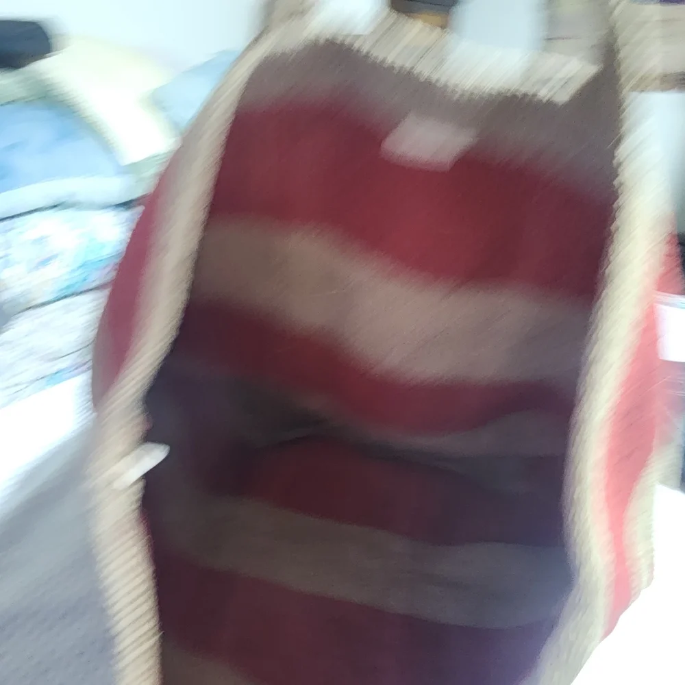 NUKU EUC XXL JUTE HEMP STORAGE LAUNDRY CLOTHING TOY ETC TOTE
